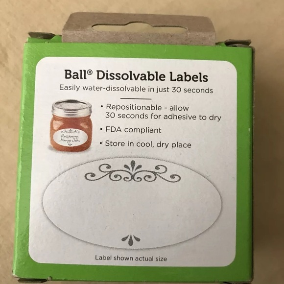 Ball Dissolvable Canning Labels 1440010734 Not Full Approximately 37 Labels Box - Picture 3 of 7